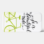 人生は美しいライムグリーン Case-Mate iPhoneケース (裏面 (横))