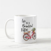 人生は美しい乗り物だ コーヒーマグカップ (左)