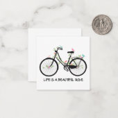 人生は美しい乗り物である ノートカード (正面/裏面インサイチュ)