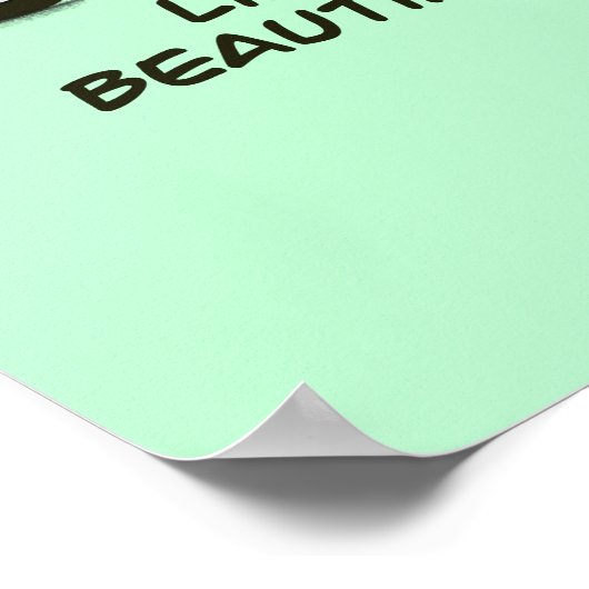 人生は美しい乗り物である – 犬のベサ – 緑 ポスター (角)