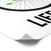 人生は美しい乗り物、ヴィンテージ自転車 ポスター (角)