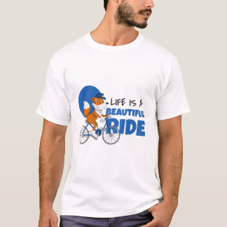 人生は美しい乗車サイクリング Tシャツ