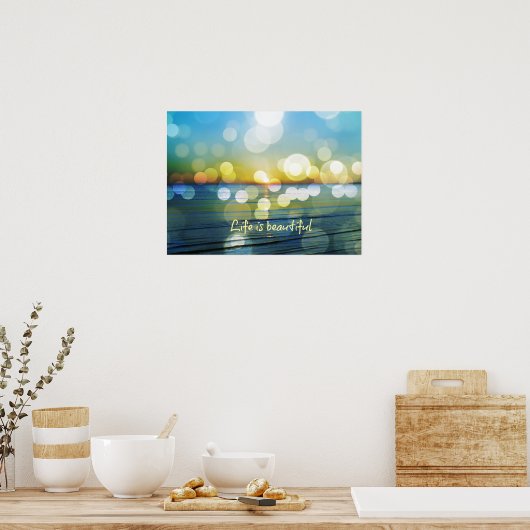 人生は美しい引用文ポスター ポスター (キッチン)