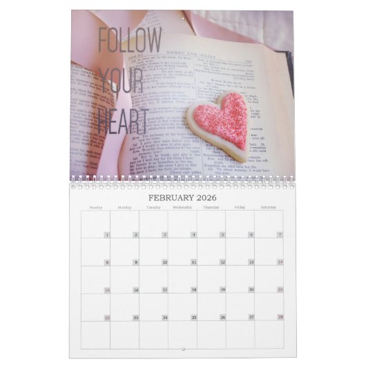 人生は美しい感動的 | パステル写真 カレンダー (2月 2026)