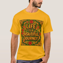 人生は美しい旅 インスピレーションTシャツ Tシャツ
