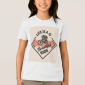 人生は美しい旅 トライブレンドTシャツ (正面)