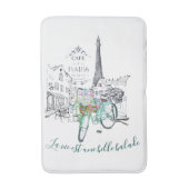 人生は美しい旅 バスマット (正面縦)