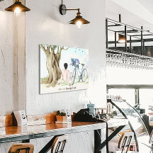 人生は美しい自転車のキャンバス印刷