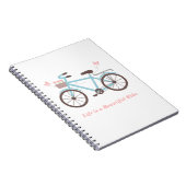 人生は美しい自転車の旅 ノートブック ジャーナル (右側)