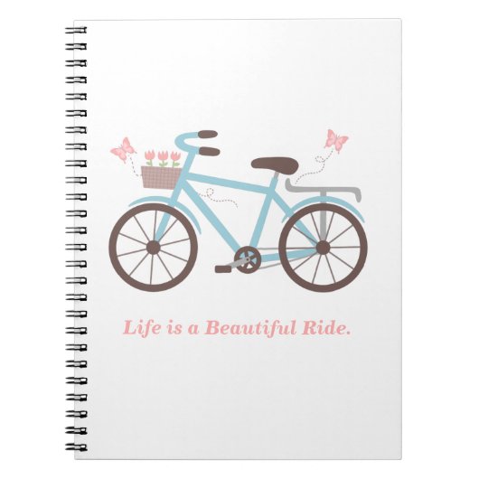 人生は美しい自転車の旅 ノートブック ジャーナル (正面)