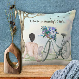 人生は美しい自転車 クッション