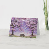 人生は美しい退職挨拶状 カード (正面)