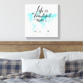 人生は美しい青 キャンバスプリント (インサイチュ (寝室))
