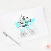 人生は美しい青 スクエアシール (封筒)