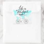 人生は美しい青 スクエアシール (バッグ)