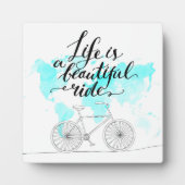 人生は美しい青 フォトプラーク (正面)