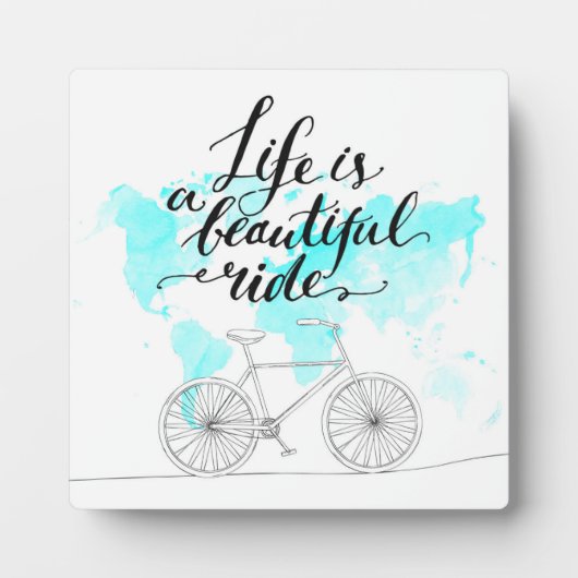 人生は美しい青 フォトプラーク (正面)