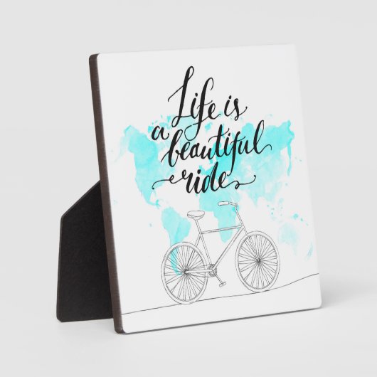 人生は美しい青 フォトプラーク (正面)