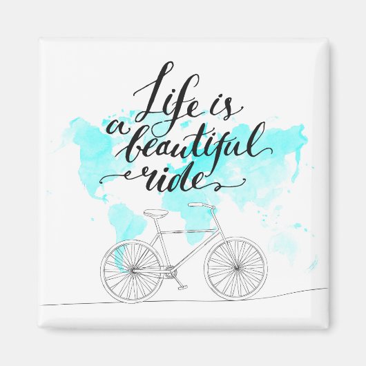 人生は美しい青 マグネット (正面)