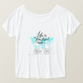 人生は美しい青 Tシャツ