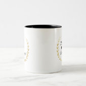 人生は美しい2トーンのコーヒーマグ ツートーンマグカップ (中央)