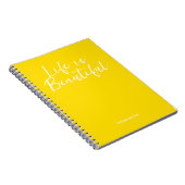 人生は美しい | イエロービジネスブログブランド ノートブック (右側)