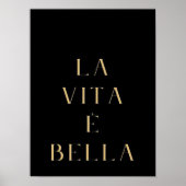 人生は美しい イタリア語のことわざ ポスター (正面)