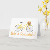 人生は美しい カード (黄色い花)