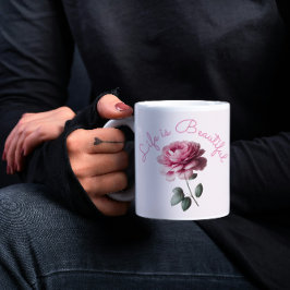 人生は美しい コーヒーマグカップ