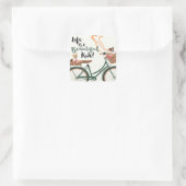 人生は美しい スクエアシール (バッグ)