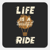 人生は美しい スクエアシール (正面)