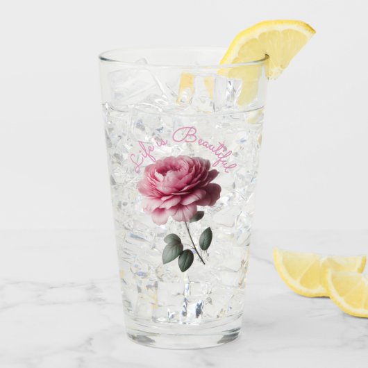 人生は美しい タンブラーグラス (アイス裏面)