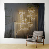 人生は美しい ネオンライト タペストリー (インサイチュ(横))