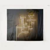 人生は美しい ネオンライト タペストリー (正面(横))