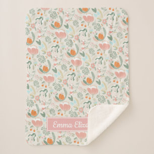 人生は美しい   パーソナライズされたベビー シェルパブランケット