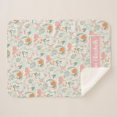 人生は美しい | パーソナライズされたベビー シェルパブランケット (正面(横))