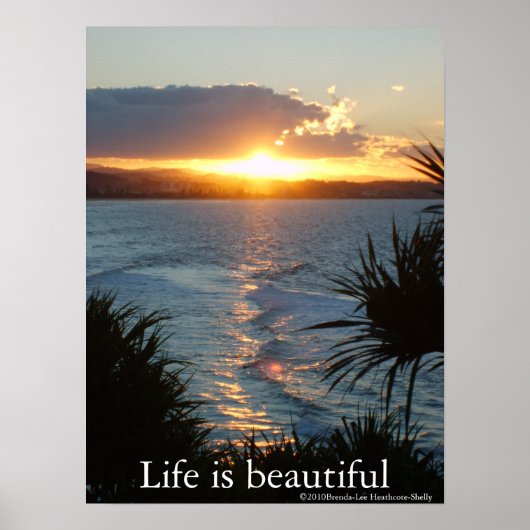 人生は美しい、ポスター。 ポスター (正面)