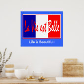 人生は美しい – ラヴィ・エスト・ベル!フラグフランスの ポスター (キッチン)