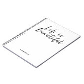 人生は美しい | 会社名ブログブランド ノートブック (左側)