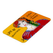 人生は美しい – 未計画の部分も マグネット (左側)