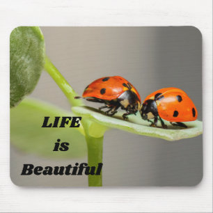 人生は美しい – Ladybug マウスパッド