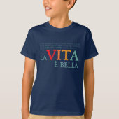 人生は美しい Tシャツ (正面)