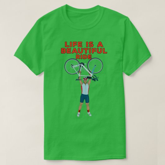人生は美しい Tシャツ (デザイン正面)