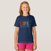 人生は美しい Tシャツ (正面フル)