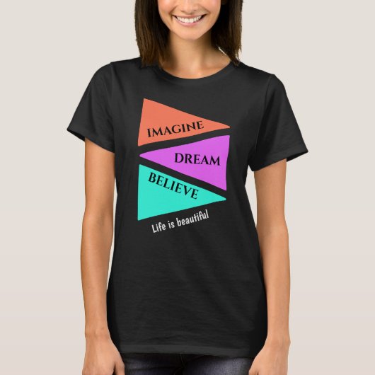 人生は美しい Tシャツ (正面)