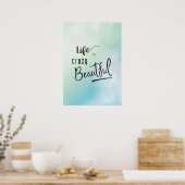 人生は美熱狂するしい引用文 ポスター (キッチン)