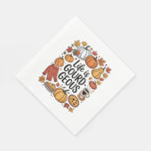 人生は美食秋 スタンダードランチョンナプキン (角)