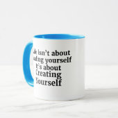 人生は自分のモチベーションを見つけることではない引用文 マグカップ (正面左)