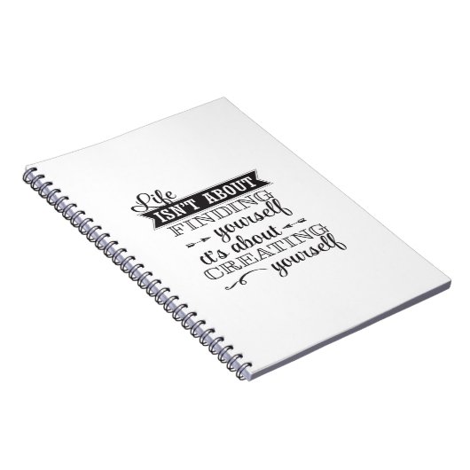 人生は自分を見つけることではない ノートブック (右側)