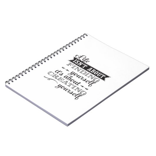 人生は自分を見つけることではない ノートブック (左側)